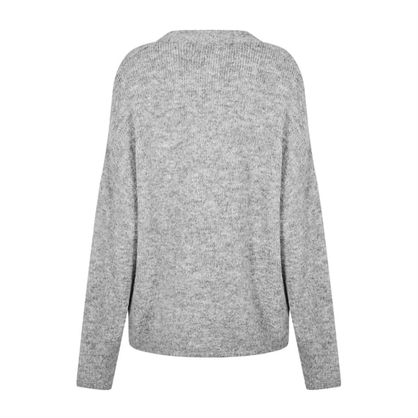Edited Dam Noorie Oversized Tröja Topp 8 UK Ljusgrå Light Grey Melange 8 UK