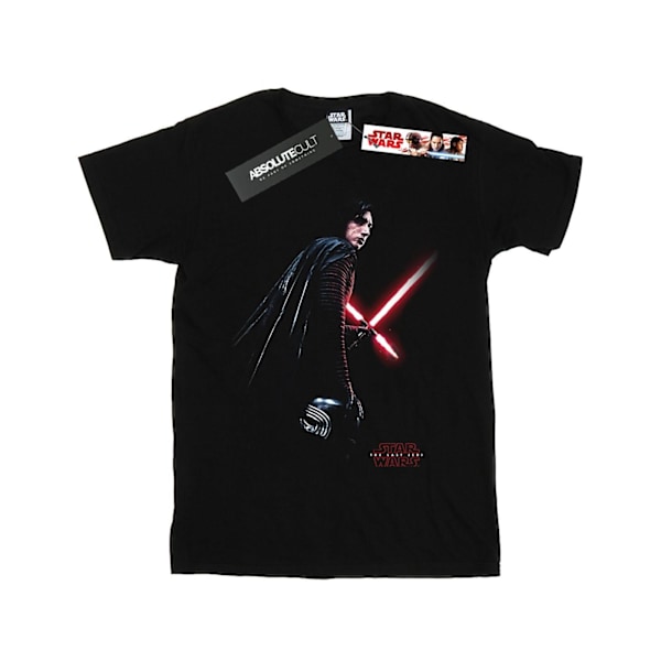 Star Wars Girls The Last Jedi Kylo Ren Shadow Bomull T-shirt 7- Black 7-8 Years