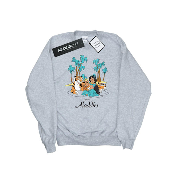 Disney Girls Aladdin Jasmine Abu Rajah Beach Sweatshirt 5-6 År Sports Grey 5-6 Years