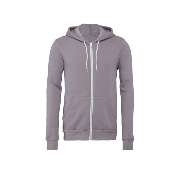 Bella + Canvas Unisex Vuxen Fleece Full Zip Hoodie XS Storm Grå Storm Grey XS