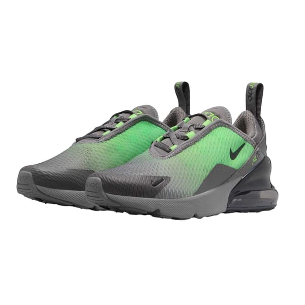 Nike Barn Air Max 270 Träningsskor 2 UK Grå/Volt Grey/Volt 2 UK