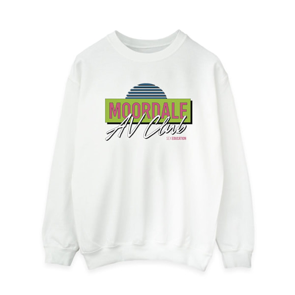 Netflix Dam/Kvinnor Sex Education Moordale Av Club Sweatshirt White XXL