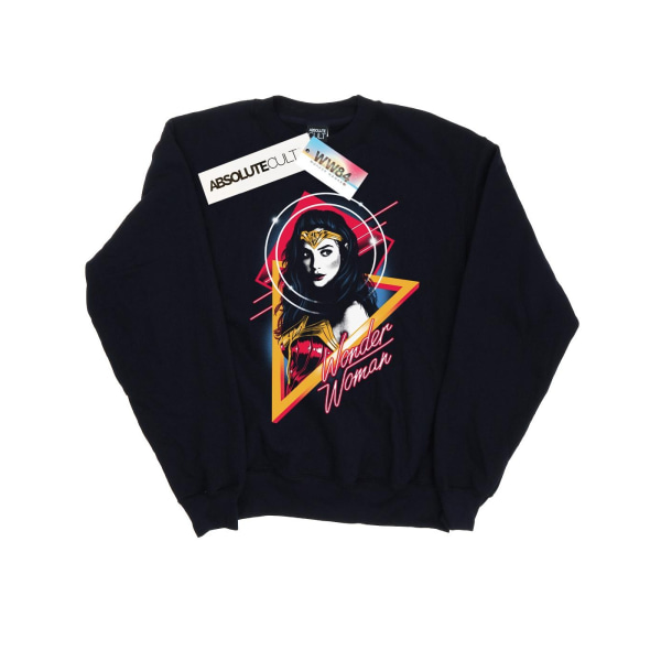 DC Comics Boys Wonder Woman 84 Diana 80-tal Triangel Sweatshirt 9- Navy Blue 9-11 Years