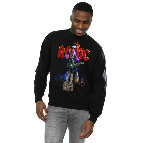 AC/DC Herr Angus NYC Sweatshirt M Svart Black M