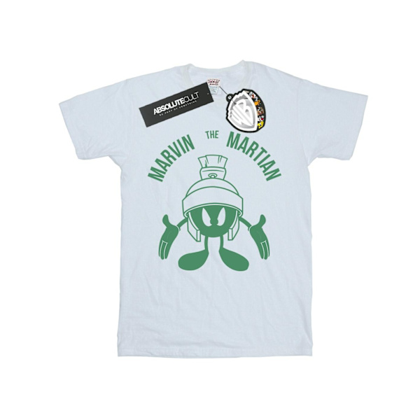 Looney Tunes Dam/Damer Marvin The Martian Stor Huvud Bomull White S