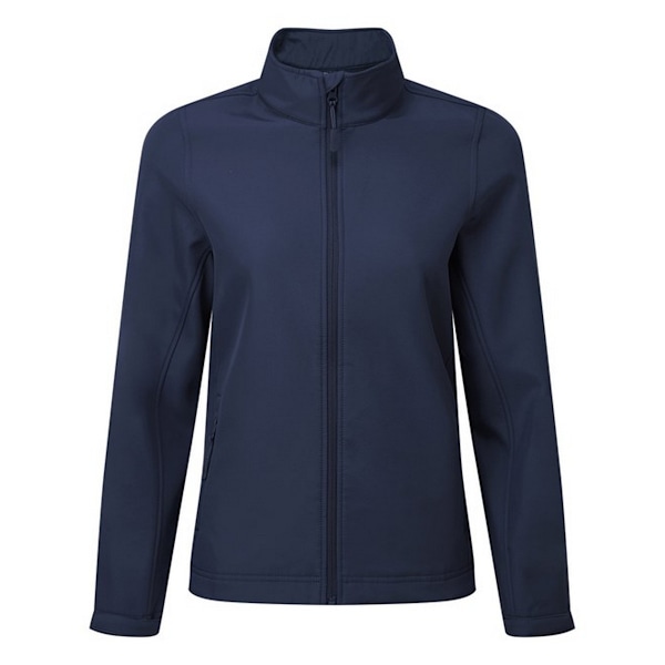 Premier Dam/Kvinna Windchecker Återvunnen Tryckbar Mjuk Skaljacka Navy 3XL