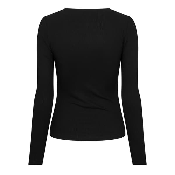 Never Fully Dressed Doris Lättviktslångärmad tröja för dam Black 8 UK