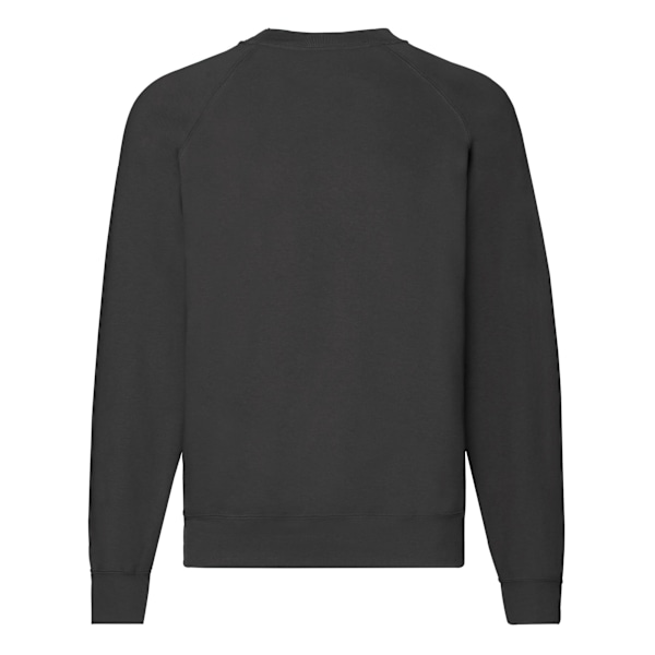 Fruit Of The Loom Herrarnas Klassiska Raglansweatshirt XXL Svart Black XXL