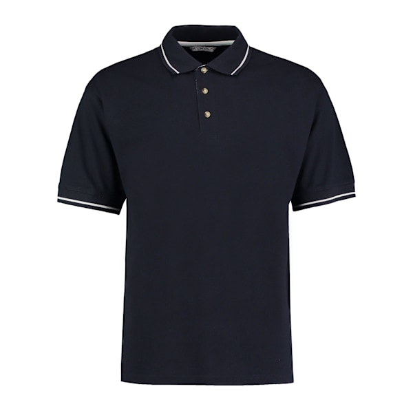 Kustom Kit Herr St Mellion Klassisk Poloskjorta M Marinblå/Vit Navy/White M
