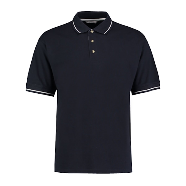 Kustom Kit Herr St Mellion Klassisk Poloskjorta M Marinblå/Vit Navy/White M