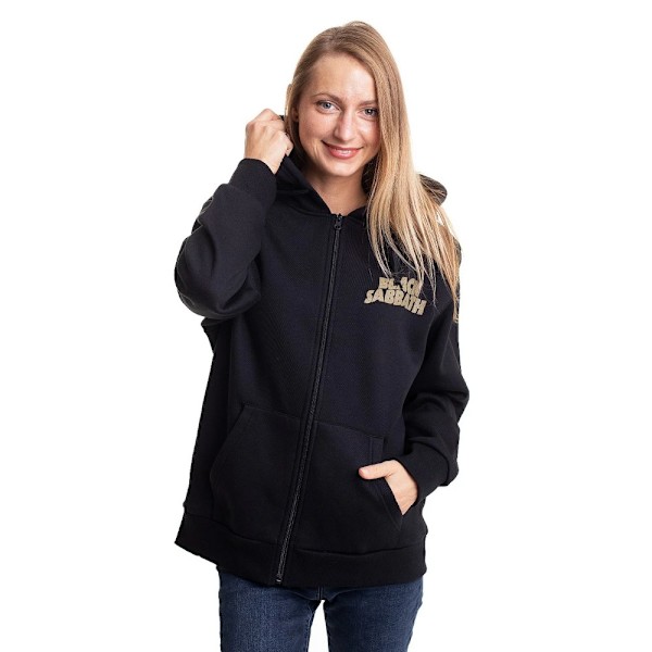 Black Sabbath Dam/Dam Tour 1978 Full Zip Hoodie L Svart Black L