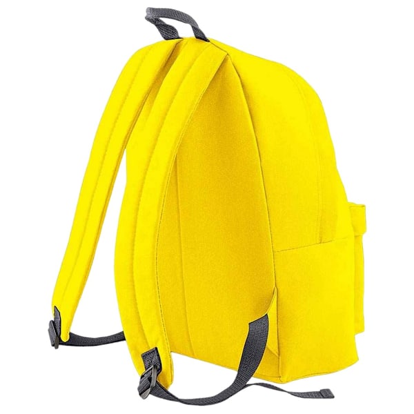 Bagbase Original Plain Backpack One Size Gul/Grafitgrå Yellow/Graphite Grey One Size