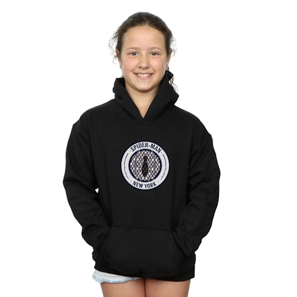 Marvel Girls Spider-Man New York 62 Hoodie 9-11 År Svart Black 9-11 Years