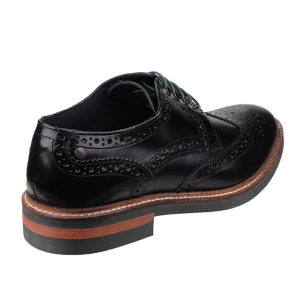 Base London Woburn Hi Shine Läder Brogue Sko 11 UK Svart Black 11 UK