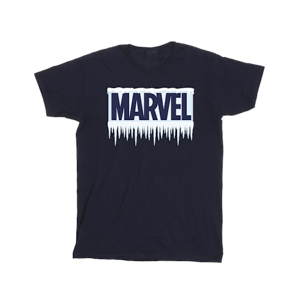 Marvel Boys Icicle Logo T-Shirt 5-6 år Marinblå Navy Blue 5-6 Years