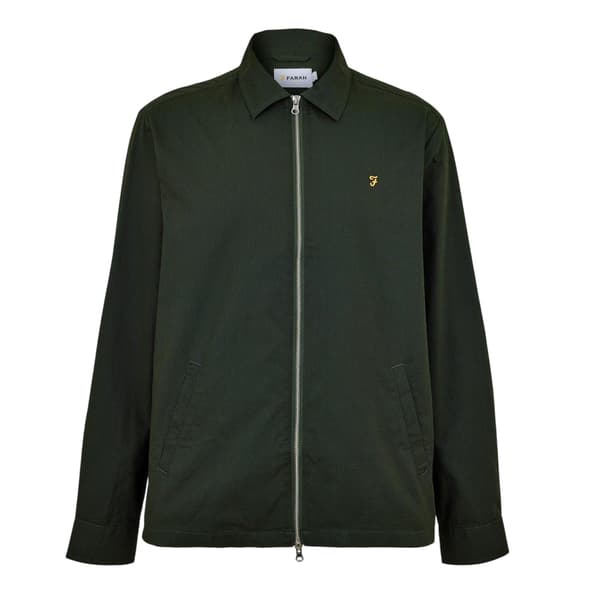 Farah Herr Radley Regular Overshirt S Evergreen Evergreen S