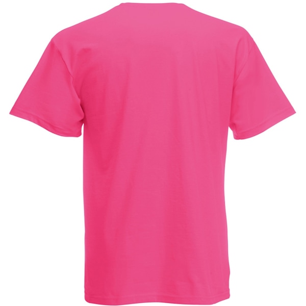 Fruit Of The Loom Original T-shirt för män S Fuchsia Fuchsia S