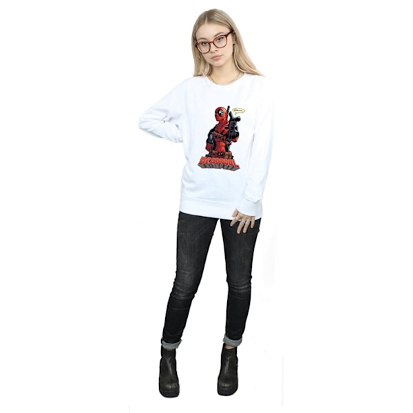 Marvel Womens/Ladies Deadpool Hey You Sweatshirt XXL Vit White XXL