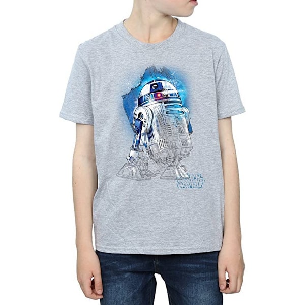 Star Wars: The Last Jedi Boys R2-D2 Borstad T-shirt 5-6 år S Sports Grey 5-6 Years