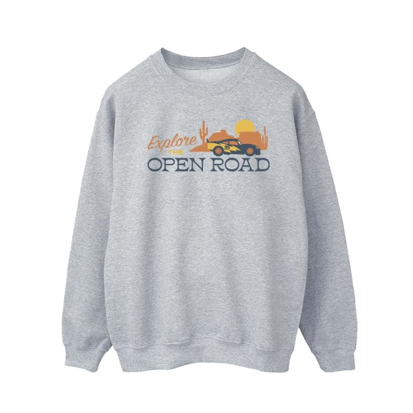 Disney Mens Cars Explore The Open Road Sweatshirt XL Sports Gre Sports Grey XL