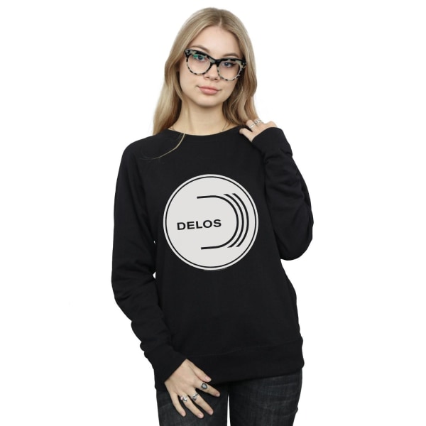 Westworld Womens/Ladies Delos Circular Logo Sweatshirt M Svart Black M