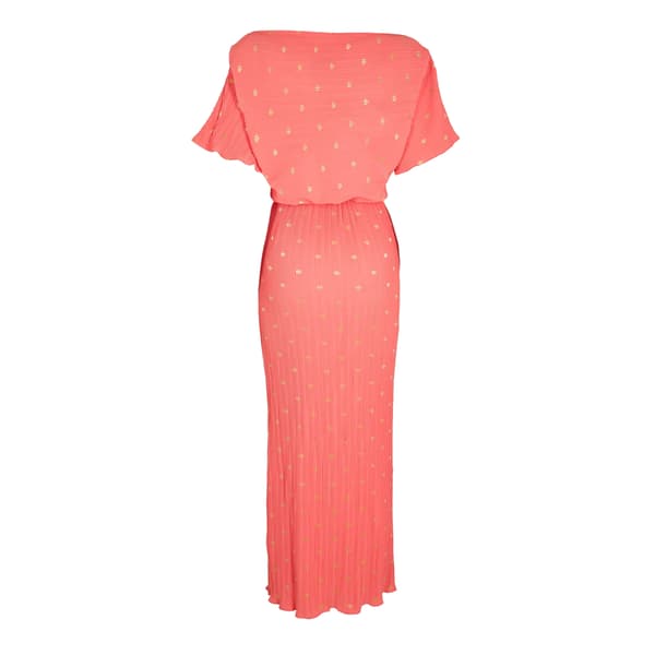Never Fully Dressed Dam/Dam Tilly Polka Dot Båtringad Skjorta Coral 8 UK
