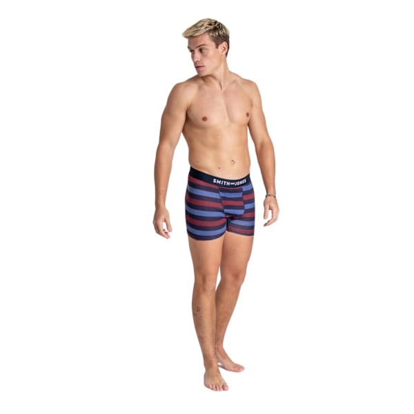 Smith & Jones Herr Aziel Boxershorts med Blandade Mönster (Pack med Multicoloured S