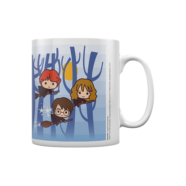 Harry Potter Flygande Chibi Mugg One Size Vit/Blå White/Blue One Size