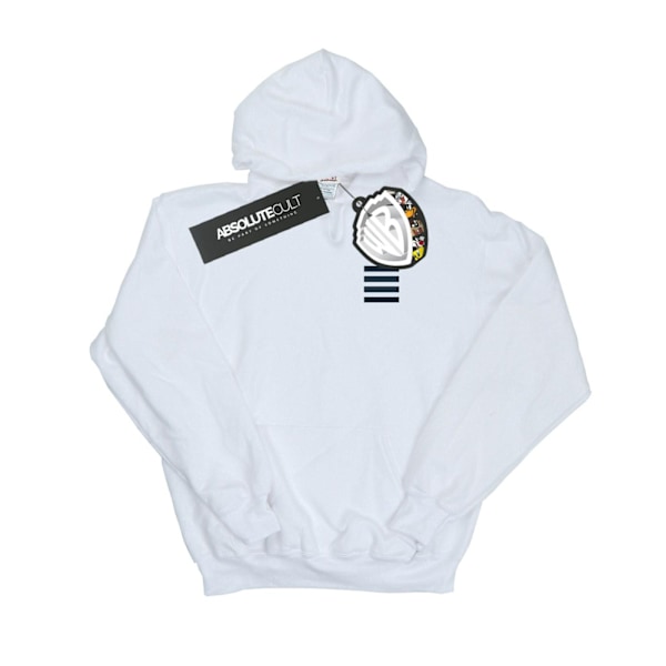 Looney Tunes Girls Tweety Pie Randig Faux Pocket Hoodie 12-13 White 12-13 Years