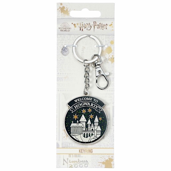 Harry Potter Hogwarts slott nyckelring One Size Silver/Svart/Vit Silver/Black/White One Size