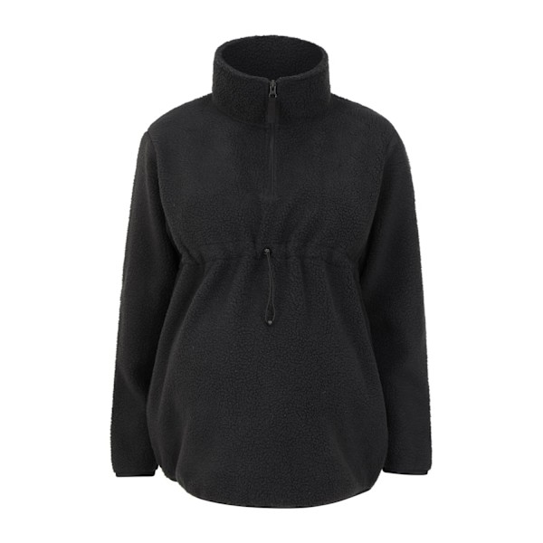 Mountain Warehouse Womens/Ladies Cosy Sherpa Half Zip Maternity Black 14 UK