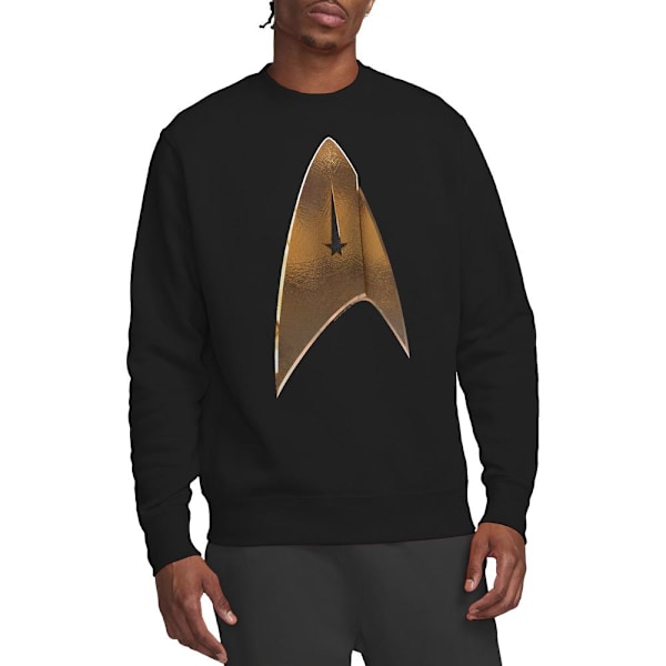 Star Trek: Discovery Unisex Vuxen Command Shield Sweatshirt S B Black S