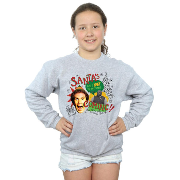 Elf Girls North Pole Sweatshirt 12-13 år Sports Grey Sports Grey 12-13 Years