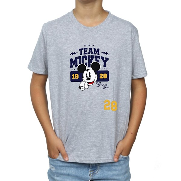 Disney Boys Mickey Mouse Team Mickey T-shirt 7-8 år Sports G Sports Grey 7-8 Years