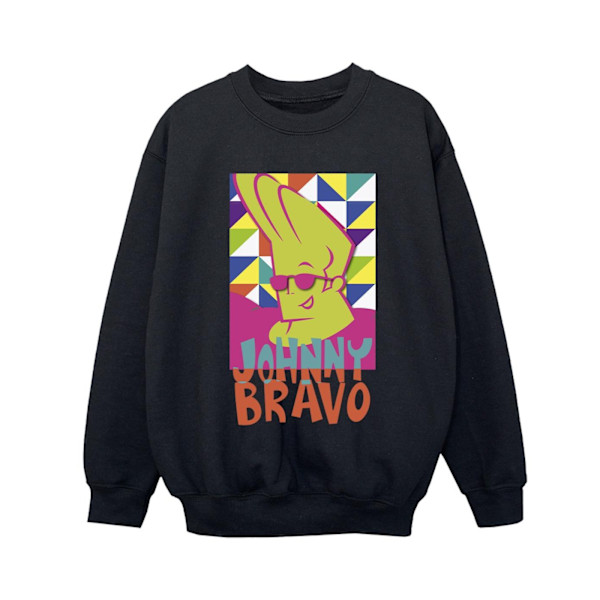 Johnny Bravo Boys Multi Triangles Pop Art Sweatshirt 3-4 år Black 3-4 Years