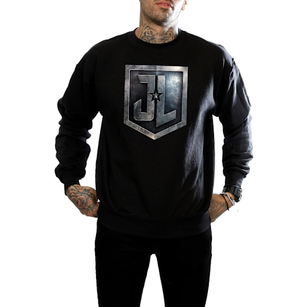 DC Comics Justice League Movie Shield Sweatshirt 3XL Svart Black 3XL