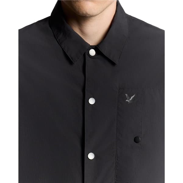 Lyle & Scott Herrskjorta Crinkle Oversized M Svart Black M