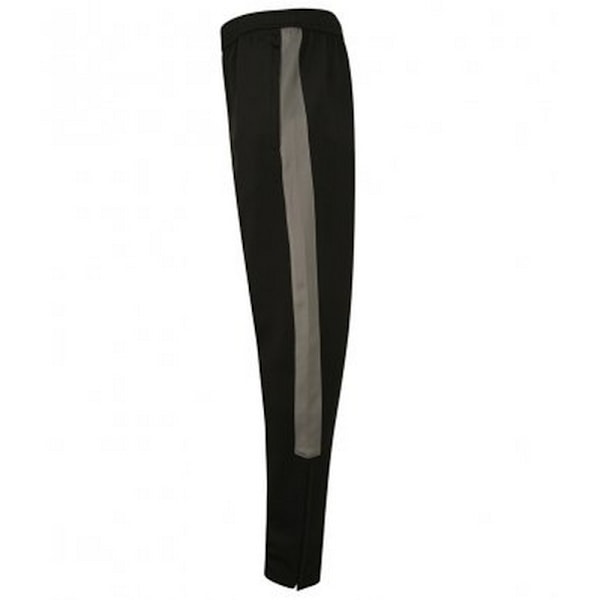 Finden & Hales Stickade Träningsoverallsbyxor för Pojkar 9/10 Black/Gunmetal 9/10 Years