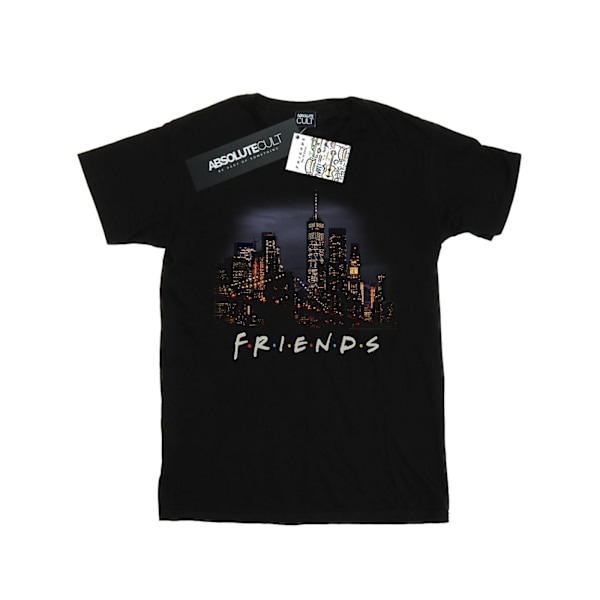 Friends Mens Night Skyline T-Shirt L Svart Black L