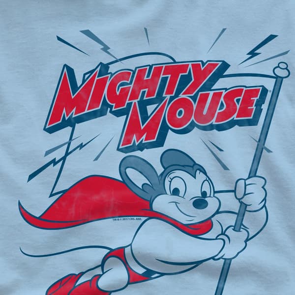 Mighty Mouse Herr Mighty Flag T-Shirt M Ljusblå Light Blue M