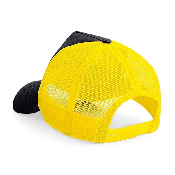 Beechfield Unisex Vuxen Snapback Trucker Cap En Storlek Svart/Gul Black/Yellow One Size