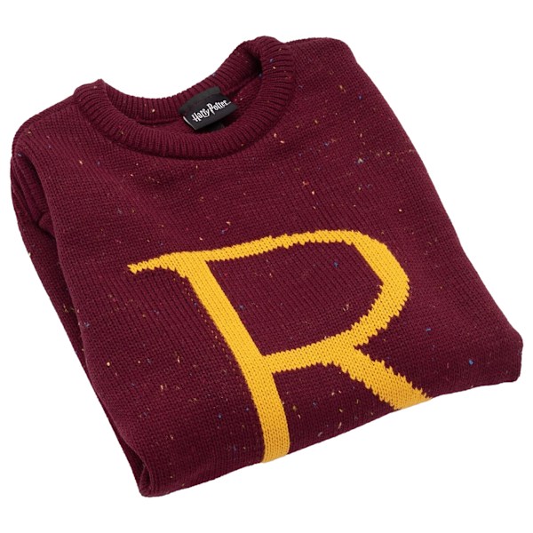 Harry Potter Herr Ron Weasley R Stickad Jultröja XL Röd Red/Yellow XL