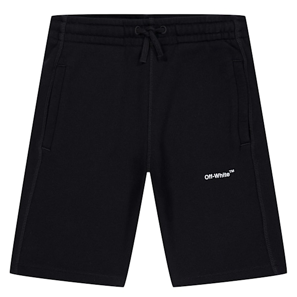 Off White Barn/Barn Helvetica Sweatshorts 8 År Svart/Vit Black/White 8 Years