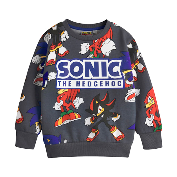 Sonic The Hedgehog Pojkar Sweatshirt och Shorts Set 6-7 År Grå Grey 6-7 Years