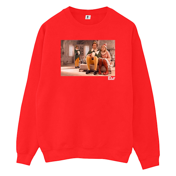 Elf Herr Familjebild Sweatshirt M Röd Red M