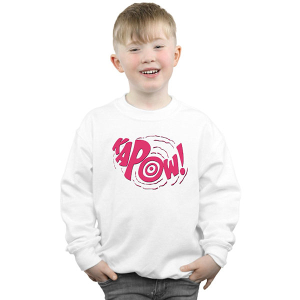 DC Comics Boys Batman TV-serie Kapow Sweatshirt 5-6 år Vit White 5-6 Years