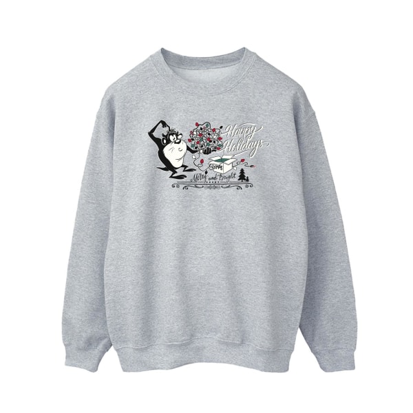 Looney Tunes Herr Happy Holidays Sweatshirt XL Sports Grey Sports Grey XL