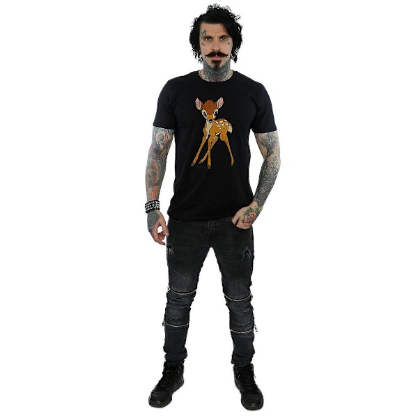 Bambi Klassisk Bomull T-shirt M Svart Black M