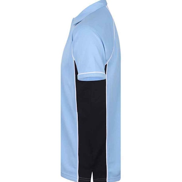 Finden And Hales Herr Performance Pikétröja med Kant M Sky/Navy/W Sky/Navy/White M