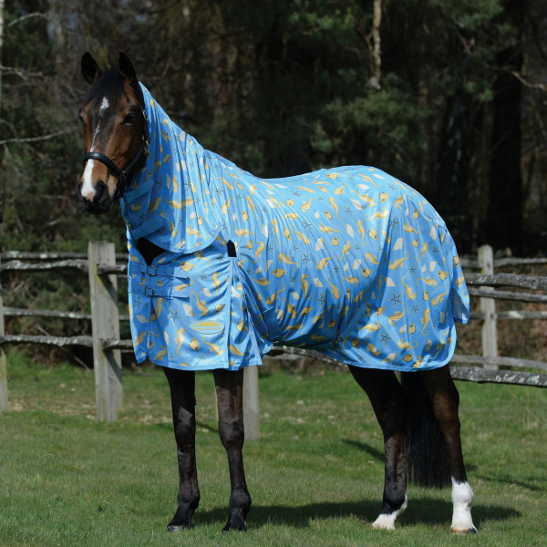Weatherbeeta Comfitec Essential II Seahorse Mesh Full Neck Hors Blue 4´ 3